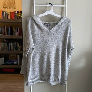 Eddie Bauer Light Grey Knit Sweatshirt Size M